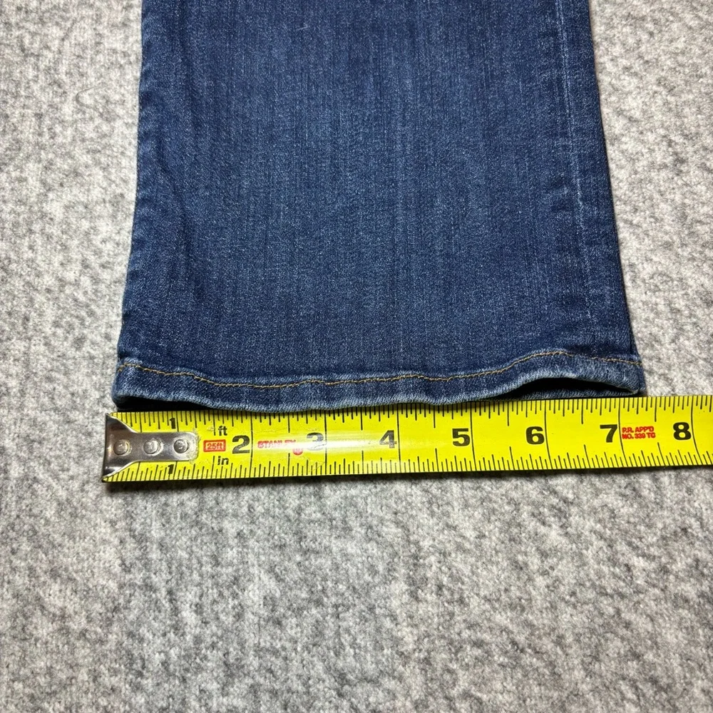 FRAME Women’s Le High Straight Jeans Size 31 Dark Wash Stretch High Rise Ankle - Picture 12 of 12